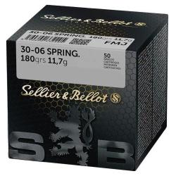 Cartouche Sellier & Bellot / cal. 30-06 Sprg - FMJ Blindée Vrac 11,7 g / 180 gr