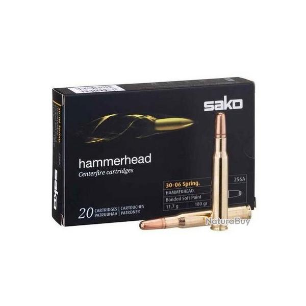 Cartouche Sako / cal. 30-06 Sprg - Hammerhead SP 11,7 g / 180 gr