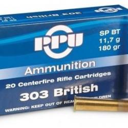 Cartouche Partizan / cal. 303 British - Soft Point 11,7 g / 180 gr