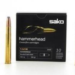 Cartouche Sako / cal. 9,3x74 R - Hammerhead SP 18,5 g / 285 gr