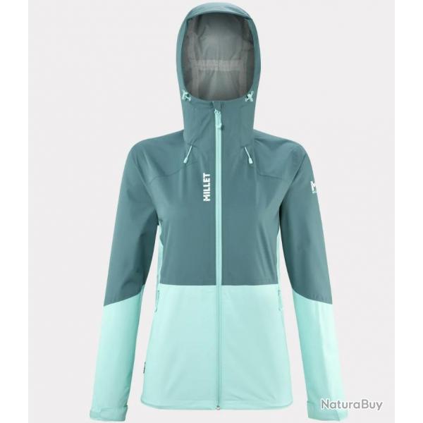 Veste Lgre Impermable Fitz Roy III Jkt W Millet Bleu Vert