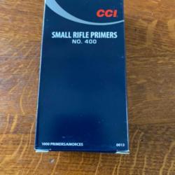 Amorces CCI 400 small rifle par 1000 dispo de suite