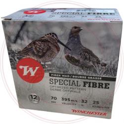 CARTOUCHES WINCHESTER SPÉCIAL FIBRE CAL.12 70 32Gram BG X25