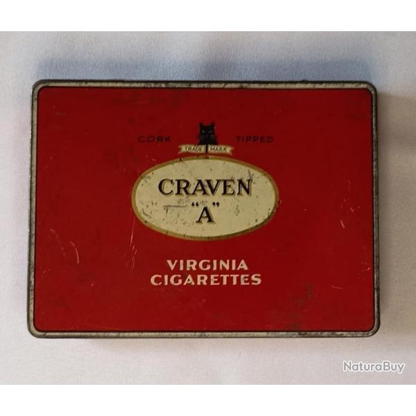 Boite  cigarettes British CRAVEN"A" GB 39/45