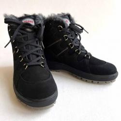 Boots femme neige grands froids en cuir suède hydrofuge Olang Venus noir  38