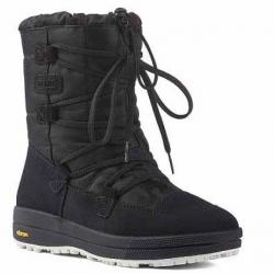 Bottes chaudes de neige après-ski cuir hydrofuge pour femme 36 & 37 noir  37