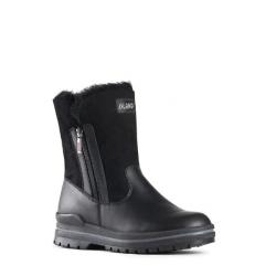 Bottes d'hiver femme en cuir hydrofuge fourrées agneau - Olang DEBORA noir  37