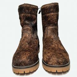 Bottes d'hiver femme en cuir hydrofuge fourrées agneau - Olang PERU 38 et 41 38 marron glacé semelle