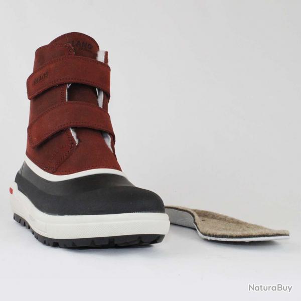 Bottines femme en cuir hydrofuge et crampons OC - Olang Louise 38 38 Bordeaux fonc