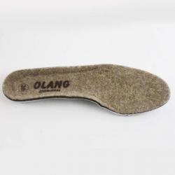 Bottes chaudes femme cuir suède et col en tweed - Olang Merano 38 jaune moutarde semelle additionnel