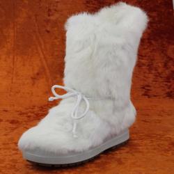 Bottes chaudes pour femmes en fourrure véritable de lapin blanc - Olang CLARISSA 38 blanc  38