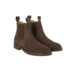 Bottines Le Chameau La Chelsea Suede Marron foncé