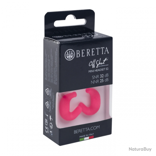 couteurs Beretta Mini Headset E2 - Fuschia