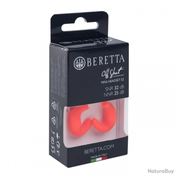 couteurs Beretta Mini Headset E2 - Orange