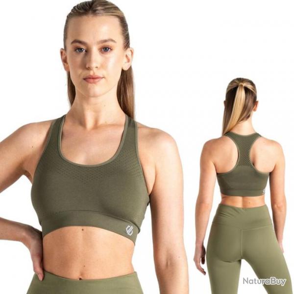 Brassire de sport Dare2b Don t Sweat It vert olive