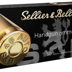 BOITE DE 50 CARTOUCHES SELLIER BELLOT CAL.45ACP FMJ 230GRS - CATEGORIE B