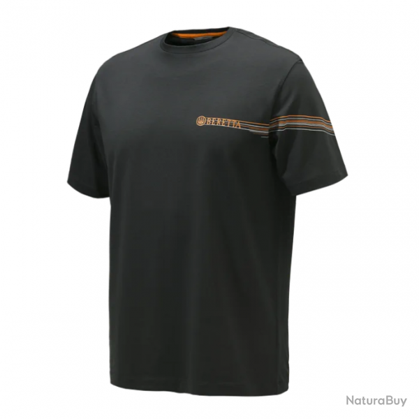 T shirt Beretta Lines Noir