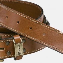 CEINTURE PRESTWICK PINEWOOD EN CUIR VERITABLE BROWN