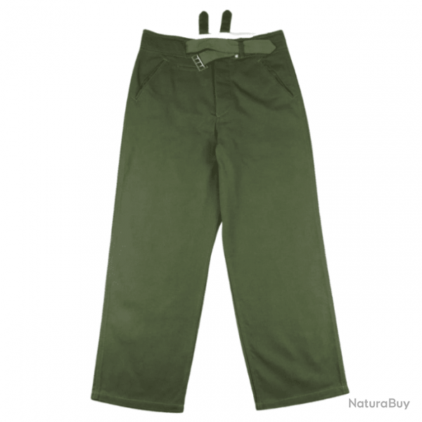 Pantalon Allemand DAK Afrikakorps Vert - Reproduction Premium WW2 L (36)