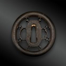 TSUBA Maru Gata - Japon - Période Edo (1603-1868) - XVIIIème siècle