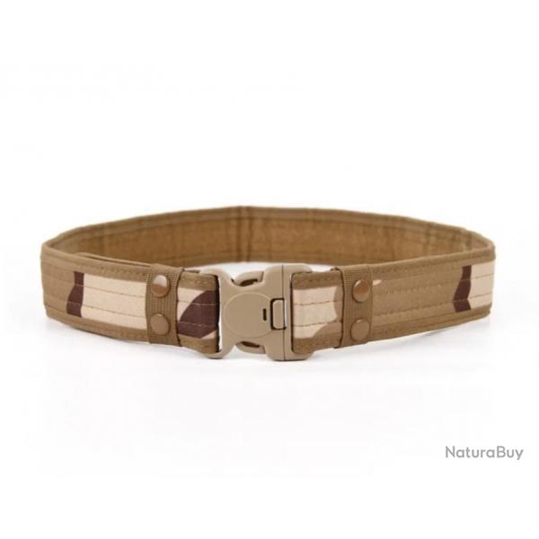 Ceinture en Toile CamSolomon pour Homme Boucle  Dgagement Rapide Dsert Camouflage