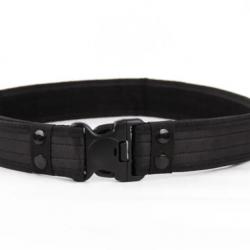 Ceinture en Toile CamSolomon pour Homme Boucle à Dégagement Rapide Noir