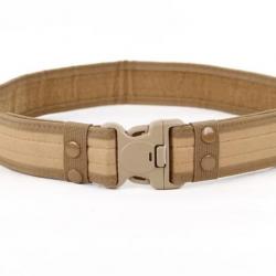 Ceinture en Toile CamSolomon pour Homme Boucle à Dégagement Rapide Beige Kaki