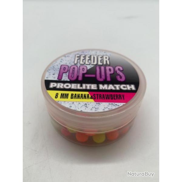 Pop-ups feeder proelite match 8mm banana strawberry