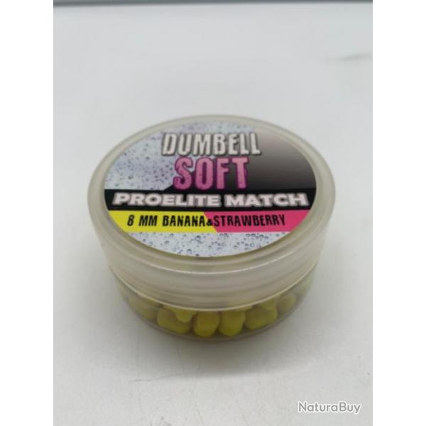 Dumbell soft proelite match 8mm banana strawberry