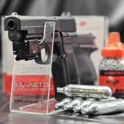 PACK LASER PRÊT A TIRER PISTOLET UX HPP CO2 CAL BB/4.5MM