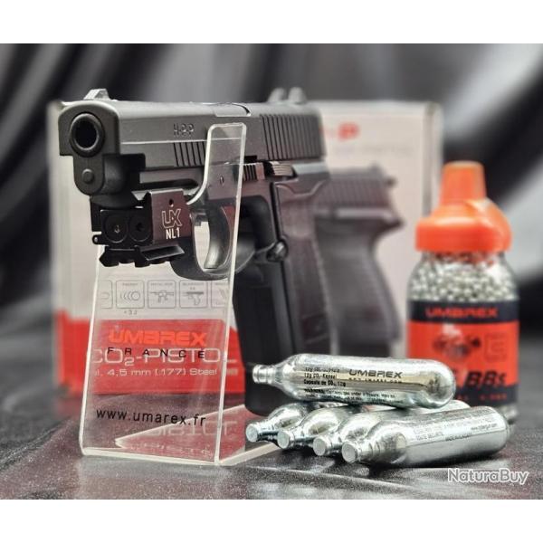 PACK LASER PRT A TIRER PISTOLET UX HPP CO2 CAL BB/4.5MM