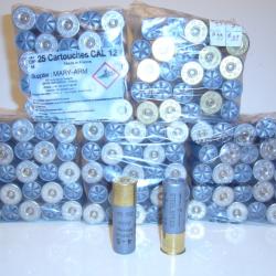 CARTOUCHE CALIBRE 12 ACIER  MAGNUM 76  3+4/4+5/4/6/ 36BJ