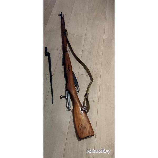 Mosin Nagant Tula Mono matricule 19397.62x54 R bretelle et baonnette.