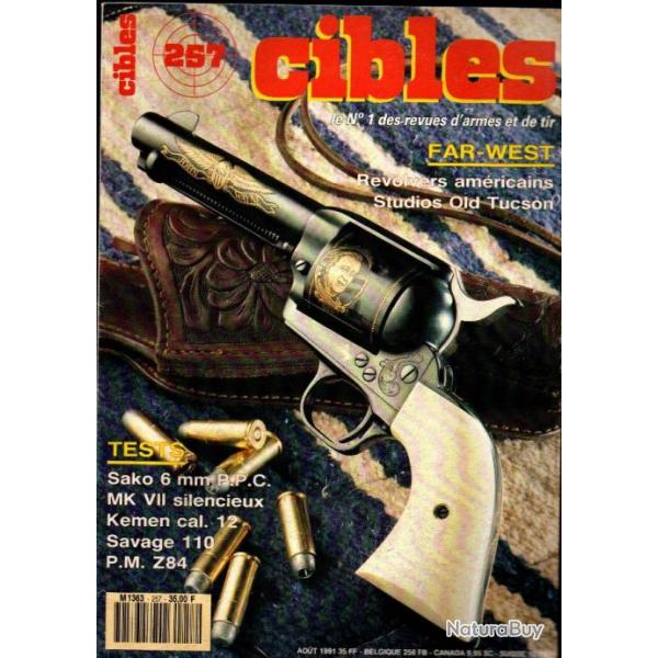 cibles 257 , far west rvolvers amricains studios old tucson, archerie , pistolet f.l.selbstlader