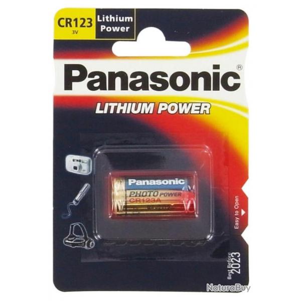 Pile Panasonic CR123 Lithium 3V