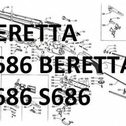 éclaté fusil BERETTA S686 BERETTA s 686 - VENDU PAR JEPERCUTE (m2123)