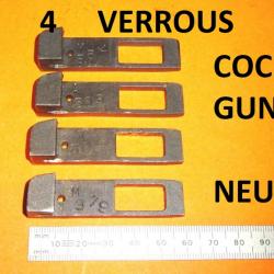 LOT de 4 verrous NEUFS de fusils juxtaposé COACH GUN - VENDU PAR JEPERCUTE (HUA98)