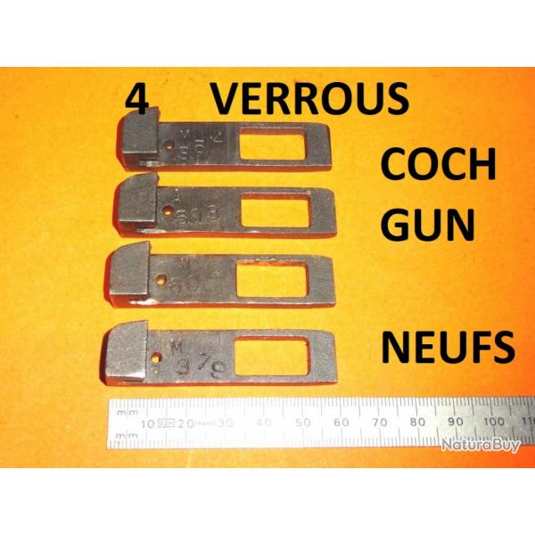 LOT de 4 verrous NEUFS de fusils juxtapos COACH GUN - VENDU PAR JEPERCUTE (HUA98)