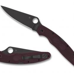 Spyderco C07BGBKP4 Police 4 Burgundy, Sprint 24