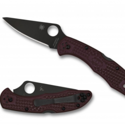 Spyderco C11BGBKP Delica 4 Burgundy, Sprint 24