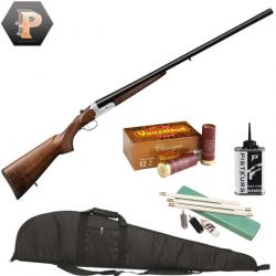 Pack Chasseur ! Fusil juxtaposé Yildiz Elégant Cal.12/76 + mun + fourreau + nettoyage