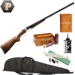 Pack Chasseur ! Fusil juxtaposé Yildiz Elégant Cal.12/76 + mun + fourreau + nettoyage + porte p