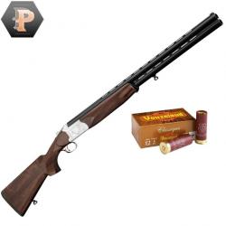 Pack Chasseur ! Fusil superposé Yildiz Luxe de plaine - Cal.12/76 + mun