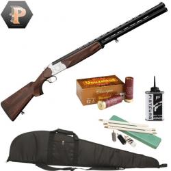 Pack Chasseur ! Fusil superposé Yildiz Luxe de plaine - Cal.12/76 + mun + fourreau + nettoyage