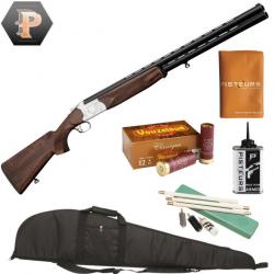 Pack Chasseur ! Fusil superposé Yildiz Luxe de plaine - Cal.12/76 + mun + fourreau + nettoyage + por