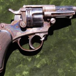 Superbe revolver 1874 civil carcasse jaspée