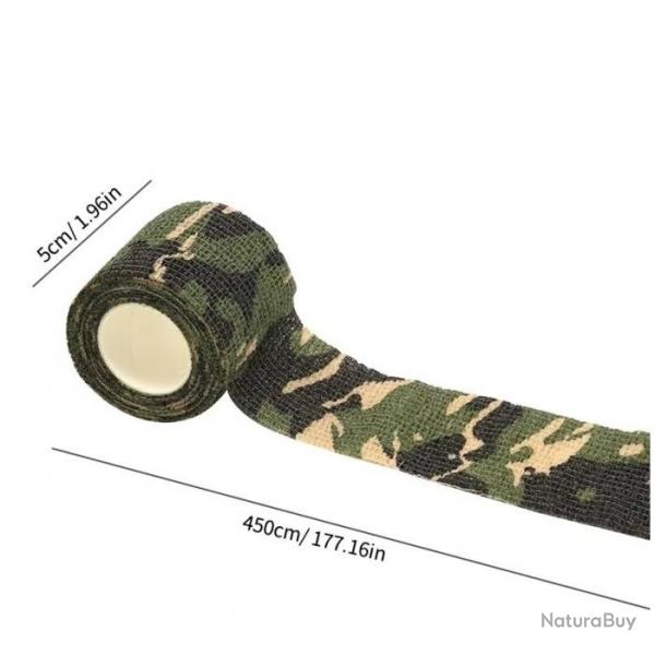 Ruban adhsif repositionnable camo militaire