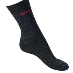 Chaussettes homme et femme fines laine mérinos spéciale chaussure à membrane respirante 37/39 gris