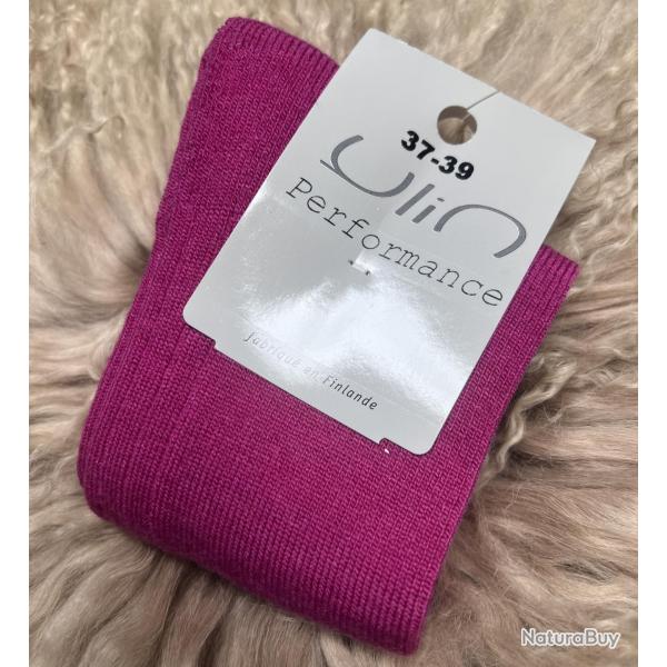 Chaussettes homme et femme fines laine mrinos spciale chaussure  membrane respirante 40/42 rose F
