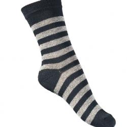 Offre dès 3 paires de chaussettes rayées coton Femme 37/39 rayé noir gris